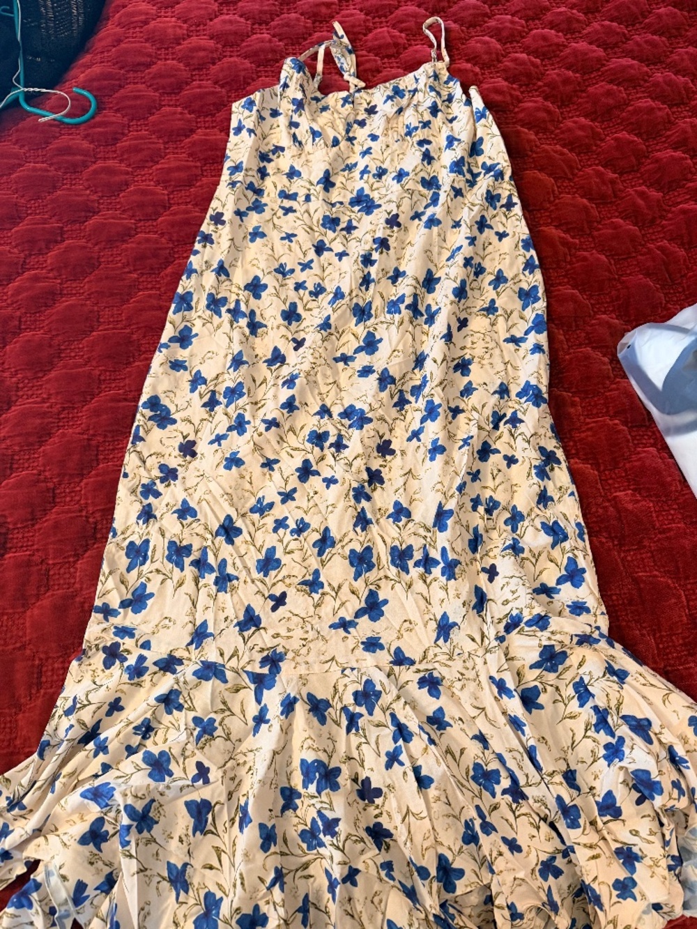 Commense brand new floral print cotton irregular hem long